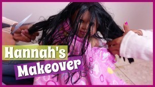 Fixing Old Dolls Hair | Meet Hannah | 18" doll hair care makeover cut style | BlueprintDIY Kids