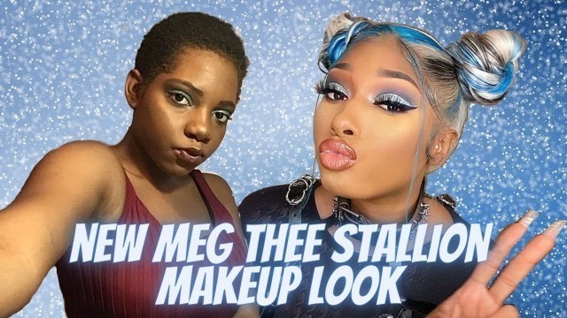 BLACK GIRL TRIES MEGAN THEE STALLION REVLON MAKEUP TUTORIAL