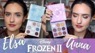'ColourPop + Disney Frozen 2 Elsa and Anna Collections | Swatches of EVERYTHING + 2 Tutorials'