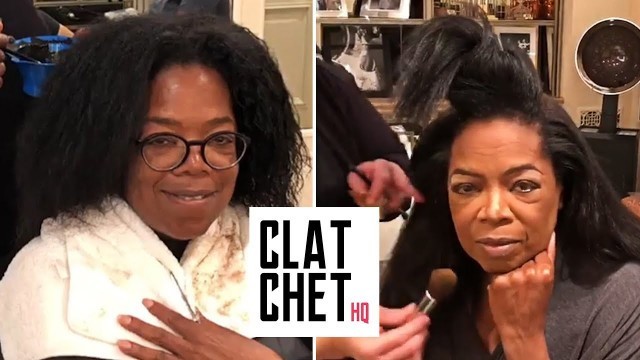 'Oprah getting ready for the Golden Globes'