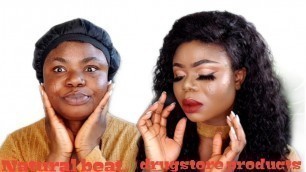 easy makeup tutorial _ how I cover up my cystic acne & blemishes skin | using drugstore products