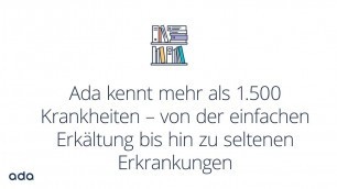 Ada – deine Gesundheitshelferin