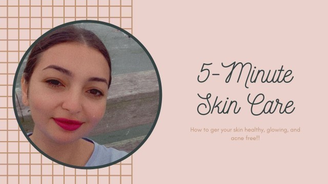 5 MINUTES Skincare Routine!! The best products to get rid of ACNE!!!