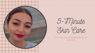 5 MINUTES Skincare Routine!! The best products to get rid of ACNE!!!