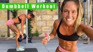 'Dumbbell Workout | Full-Body Tabata | Cynthia Balout'