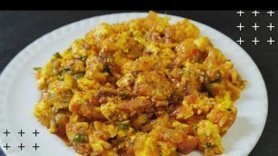 'PANEER BURJI recipe in hindi | easy indian paneer recipes for dinner 