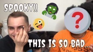 'Doing My Friend\'s Halloween Makeup'
