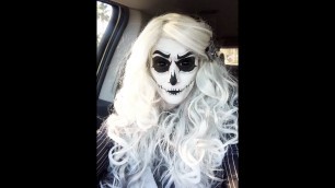 'Mrs Jack Skellington Halloween Makeup Tutorial'