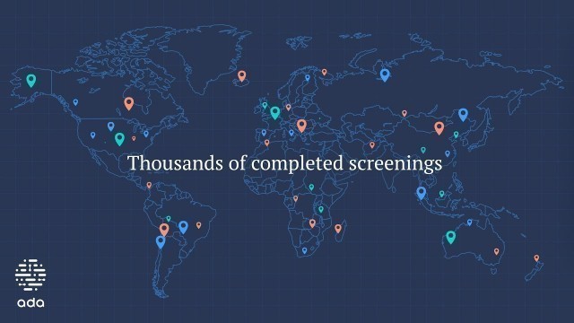 Ada COVID-19 screener. Used by thousands globally.