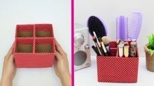'8 MAKEUP ORGANIZER DIYS AND CRAFT IDEAS || COOL AND EASY STORAGE IDEAS'