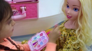 Pretend Play with Doll makeup