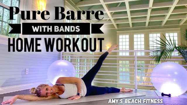 'Pure Barre Workout with a Resistance Band'