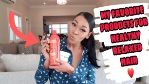 'PRODUCTS TO GROW LONG HEALTHY RELAXED HAIR | TAMARA HENDERSON'