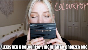 ALEXIS REN X COLOURPOP PRESSED POWDER FACE DUO TUTORIAL | KendraCus