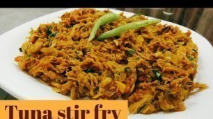 'How to make tuna fish stir fry | Canned tuna fish recipe | Easy Tuna masala | Fish recipes'
