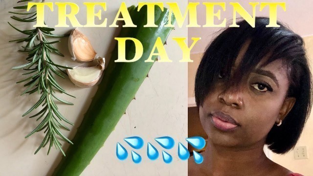 'RELAXED HAIR TREATMENT at home| DIY relaxed hair treatment| how to care relaxed hair'