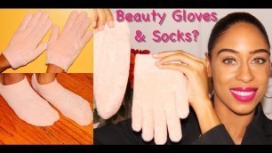 'HAND AND FEET CARE ROUTINE | REAL SMOO BEAUTY GLOVES & SOCKS....WORTH IT? 
