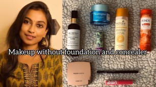 'No Foundation/No Concealer - Easy Makeup Look | Simple Makeup in Tamil + English'
