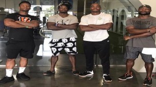 Paul Dawson & Joe Mixon Workout With Adrian Peterson & Melvin Gordon