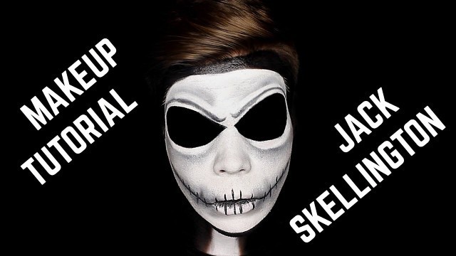 'МАКИЯЖ ДЖЕК СКЕЛЛИНГТОН | JACK SKELLINGTON MAKEUP | TIM BURTON | HALLOWEEN MAKEUP'