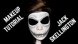 'МАКИЯЖ ДЖЕК СКЕЛЛИНГТОН | JACK SKELLINGTON MAKEUP | TIM BURTON | HALLOWEEN MAKEUP'