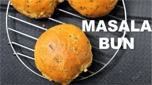 'Masala Bun/Khara Bun recipe |  Savory Dinner rolls | Flavored bread'