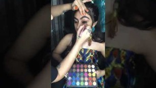Makeup tutorial for black smokey eyes