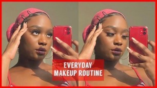 'EASY EVERYDAY MAKEUP ROUTINE | BROWN SKIN'