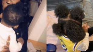 HOW TO GROW TODDLER  NATURAL HAIR FAST | EASY RICE WATER GROWTH ROUTINE| BABY BALD SPOTS & PRODUCTS