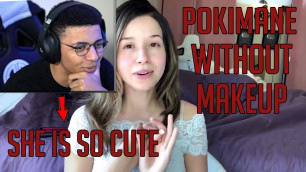 'POKIMANE NO MAKEUP!! (Reaction)'