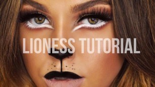 'Lion/Lioness/Cat HALLOWEEN MAKEUP TUTORIAL'