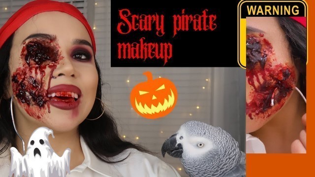 'Pirate Makeup|Halloween makeup tutorial'