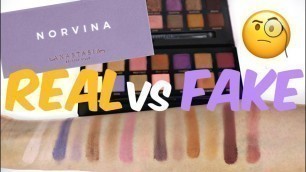 'Real vs Fake! Anastasia Beverly Hills Norvina Palette | THE MAKEUP BREAKUP'