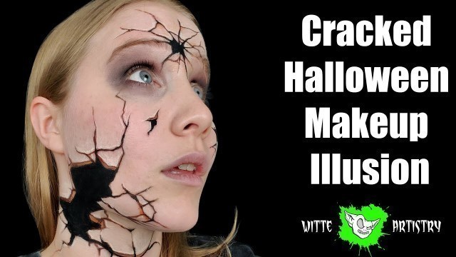 '✅Cracked Face Makeup Illusion- Halloween Makeup Tutorial'