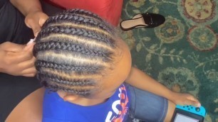 'Braiding tender headed kids hair | Elite Healthy & Sweet products'
