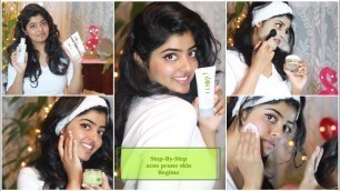 Skin care Routine For Acne prone combination Skin | New Plum Green Tea Gentle Revival Face Scrub
