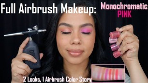 Pink Monochromatic Airbrush Makeup | IHeartAirbrush