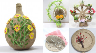 5 Jute craft ideas | Home decorating ideas handmade easy
