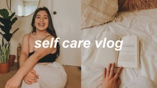 self care vlog: alexis ren ab workout, glamglow glitter face mask, nails, etc.