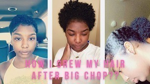 How I Grow My Hair back HEALTHY After Big Chop| Rice Water Method & Story time 