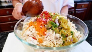 'Color Wheel Chicken Macaroni Pasta Salad, Sumer salad recipe'