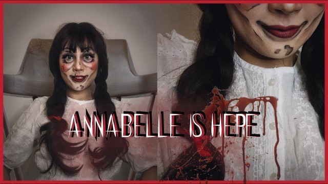 '【ANNABELLE MAKEUP】恐怖安娜贝儿万圣节妆容 | CREEPY DOLL 2.0 | Halloween Make Up_by Bambi 2019'
