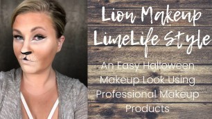 'LION MAKEUP LIMELIFE STYLE | Easy Halloween Makeup Look Using Professional Makeup Products'