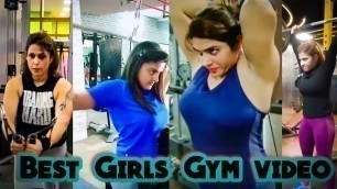 'New Best Popular Girls workout video||Tiktok girls gym|| Types of girls at the gym'