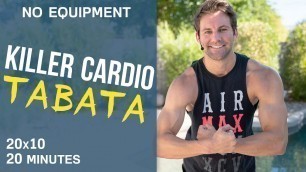 'Killer Cardio Tabata Workout (No Equipment)'