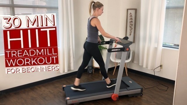 '30 Minute HIIT Treadmill Workout for Beginners'