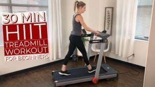 '30 Minute HIIT Treadmill Workout for Beginners'