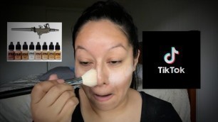 Testing Viral TikTok Makeup Hack  Using Airbrush Makeup