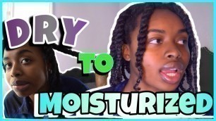 TWIST OUT ROUTINE! HOW TO MOISTURIZE NATURAL HAIR EASY! Alodia Hair Care