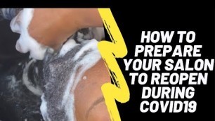 'How to prepare to reopen your salon during covid19'